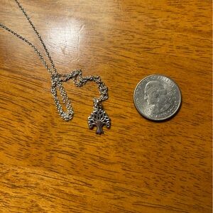 Silver Cross Pendant Necklace